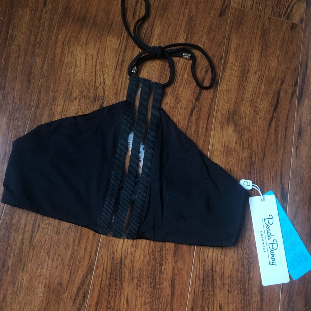 Black bathing suit top